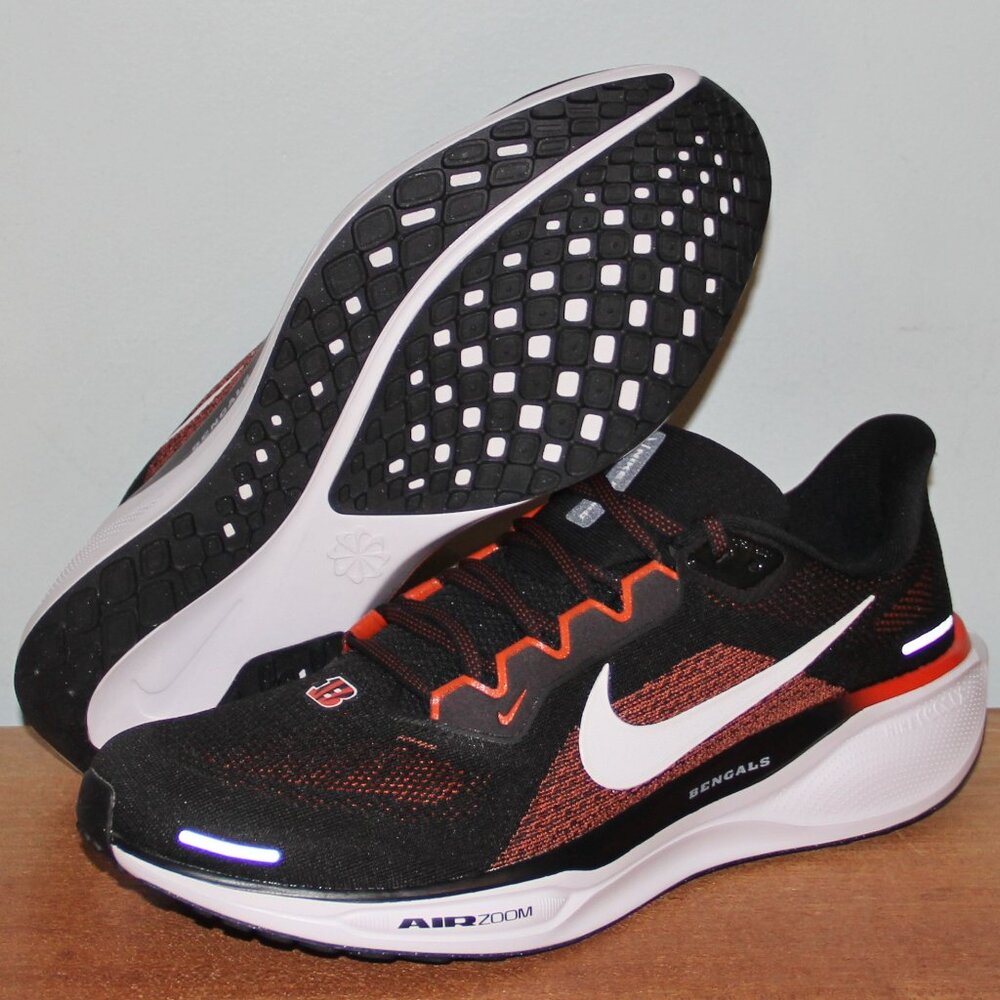 Nike Air Zoom Pegasus 41 Cincinnati Bengals Football Mens 10.5 11 Black